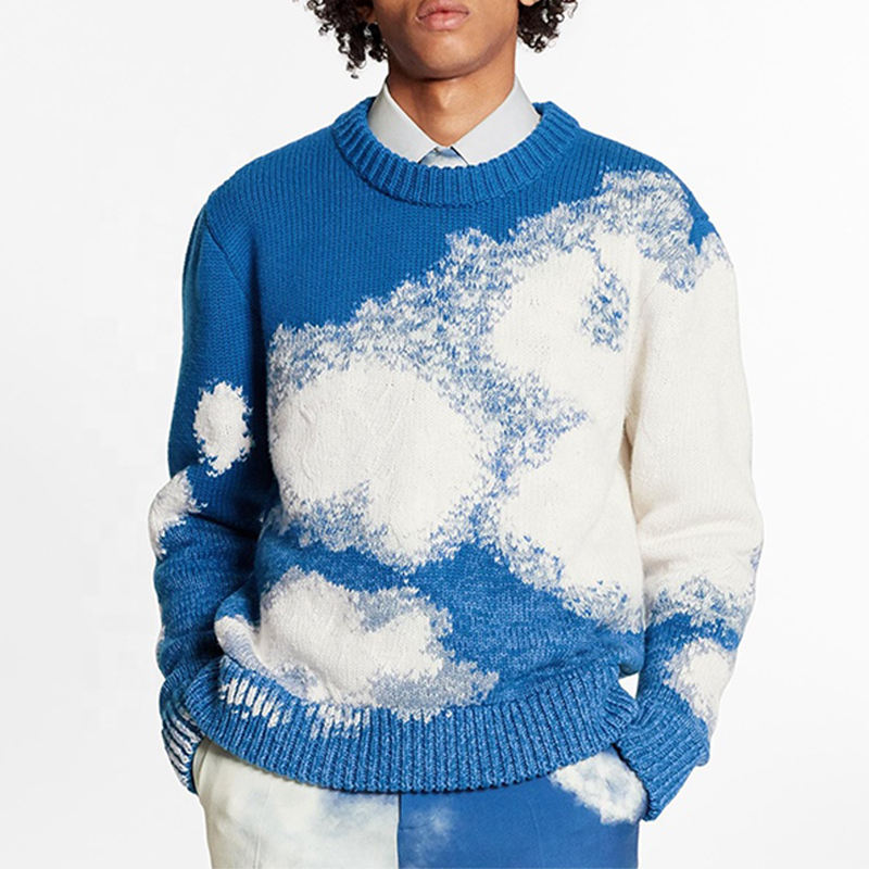 Vigor prendas de prenda personalizada fabricante de suéter de hombre grues