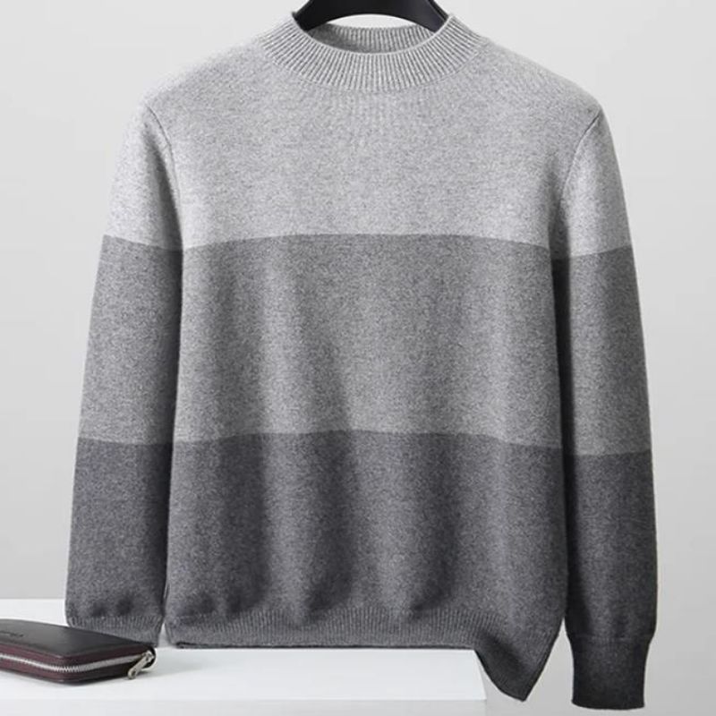 Pure Cashmere Sweater Men Half Turtleneck Rechero Autumn Winter Sweater espeso de punto cálido Hombres casuales