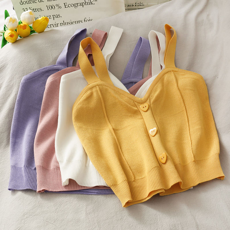 Corto de chaleco de ombligo corto para mujeres delgadas de la camiseta de uso de la camiseta del verano para mujeres 2023nuevas camisetas sin mangas hembra hembra