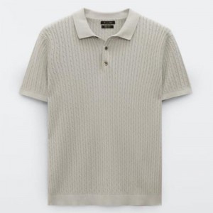 Sweaters de algodón de algodón de manga de manga corta de diseño de verano personalizado